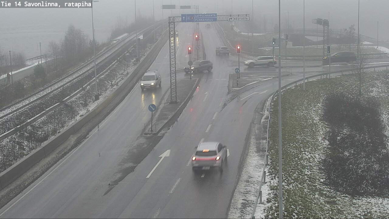Weather Camera Image Väg 14 Nyslott, Ratapiha, Savonlinna, Etelä-Savo