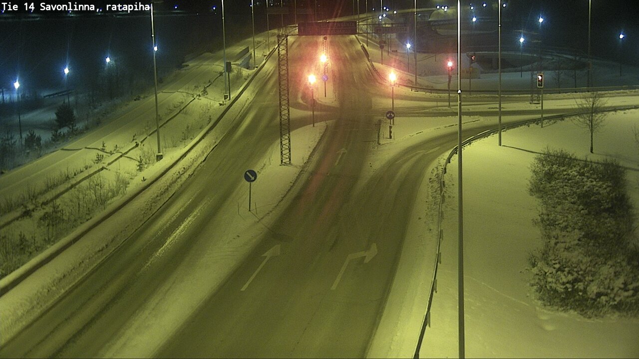 Weather Camera Image Väg 14 Nyslott, Ratapiha, Savonlinna, Etelä-Savo