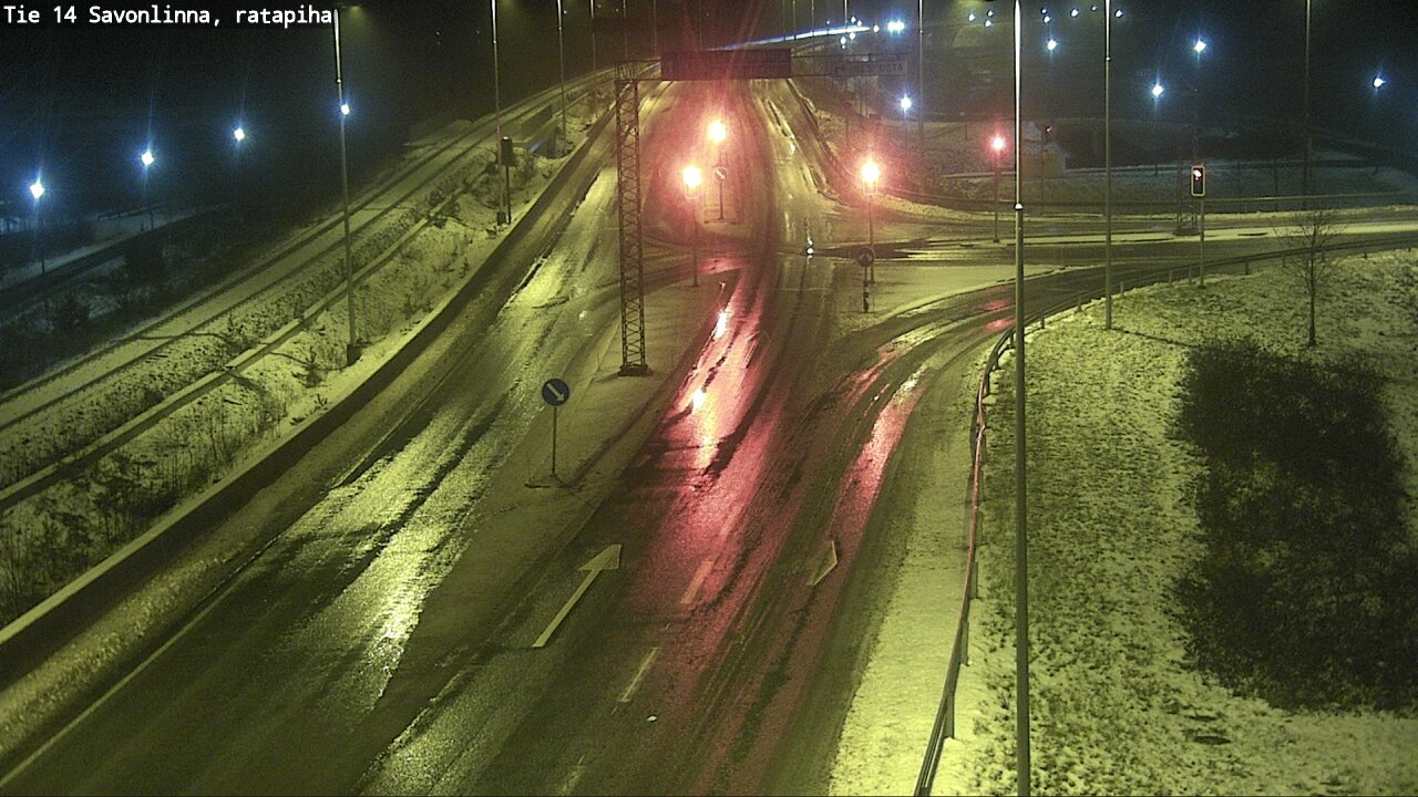 Weather Camera Image Väg 14 Nyslott, Ratapiha, Savonlinna, Etelä-Savo