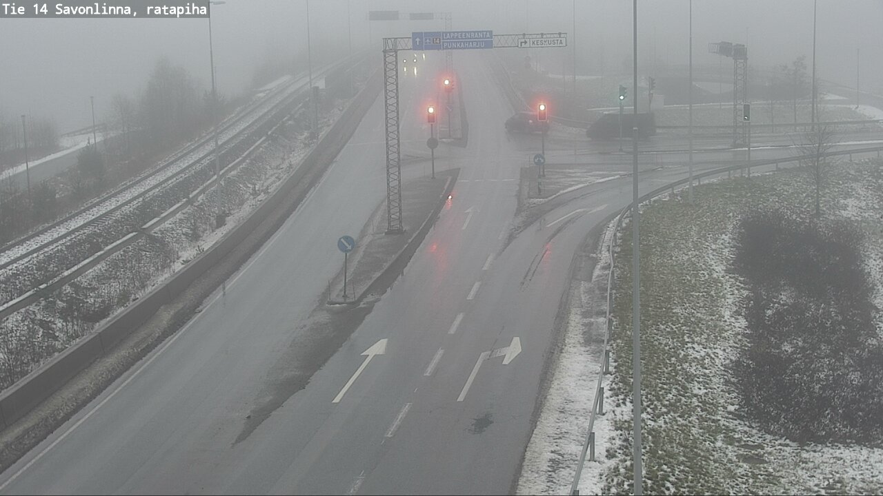 Weather Camera Image Väg 14 Nyslott, Ratapiha, Savonlinna, Etelä-Savo
