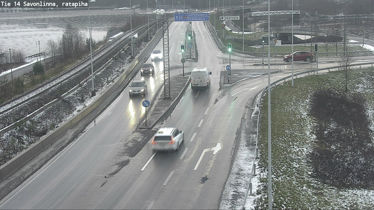 Weather Camera Image Väg 14 Nyslott, Ratapiha, Savonlinna, Etelä-Savo
