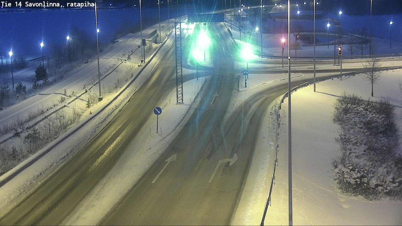 Weather Camera Image Väg 14 Nyslott, Ratapiha, Savonlinna, Etelä-Savo