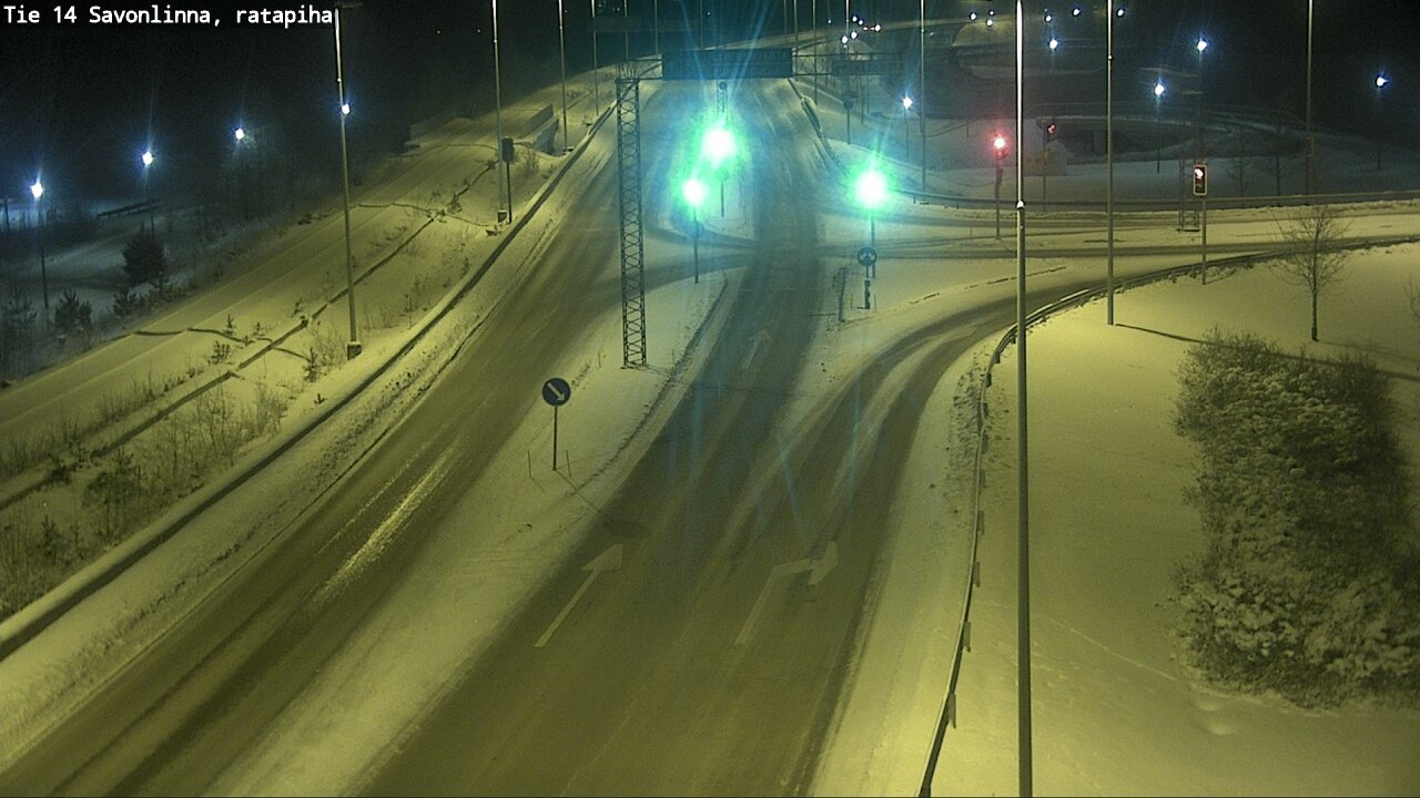 Weather Camera Image Väg 14 Nyslott, Ratapiha, Savonlinna, Etelä-Savo