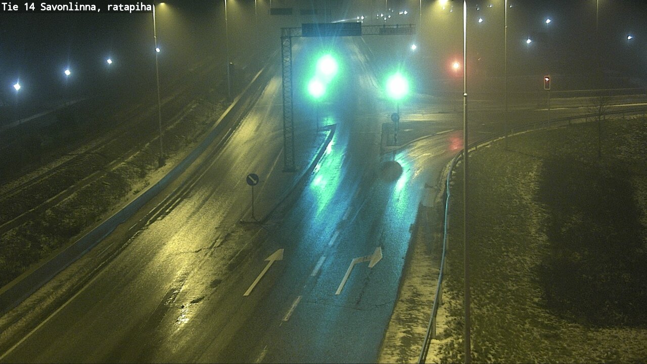 Weather Camera Image Väg 14 Nyslott, Ratapiha, Savonlinna, Etelä-Savo