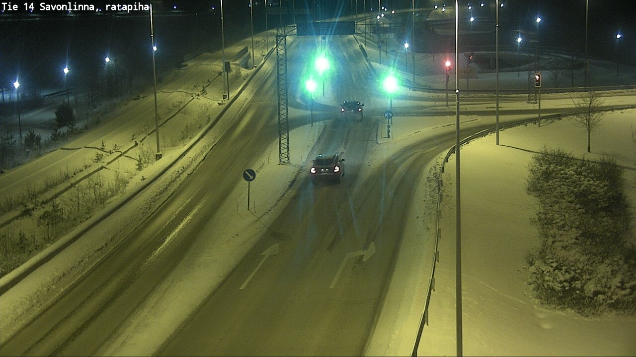 Weather Camera Image Väg 14 Nyslott, Ratapiha, Savonlinna, Etelä-Savo