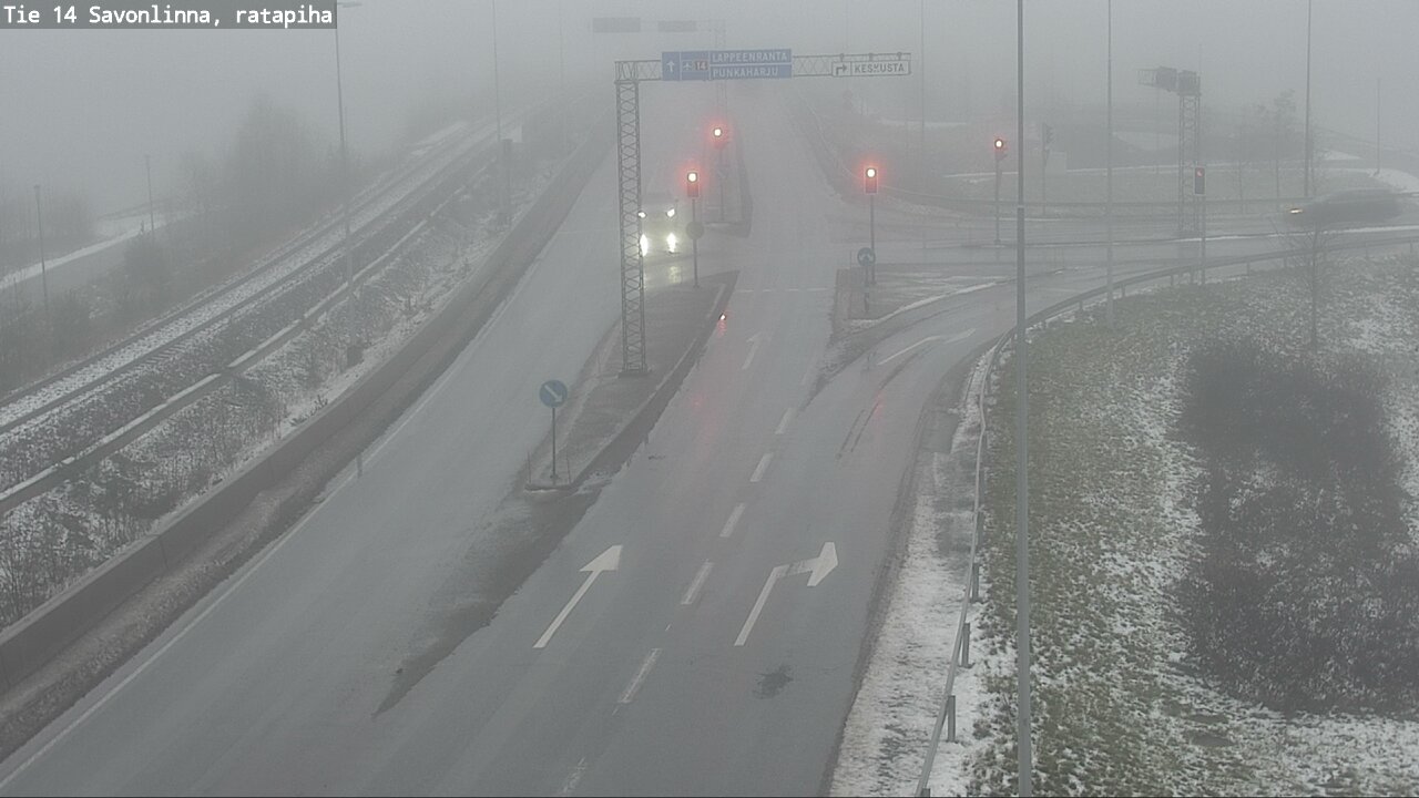 Weather Camera Image Väg 14 Nyslott, Ratapiha, Savonlinna, Etelä-Savo