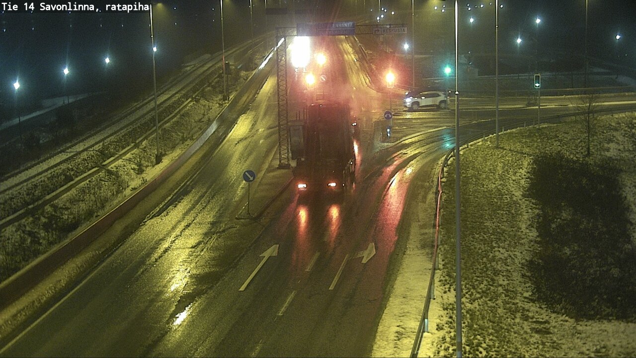 Weather Camera Image Väg 14 Nyslott, Ratapiha, Savonlinna, Etelä-Savo