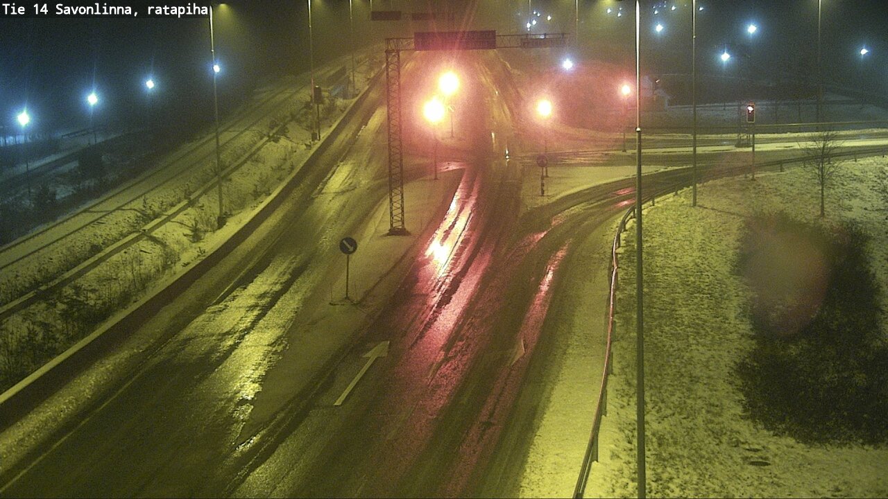 Weather Camera Image Väg 14 Nyslott, Ratapiha, Savonlinna, Etelä-Savo