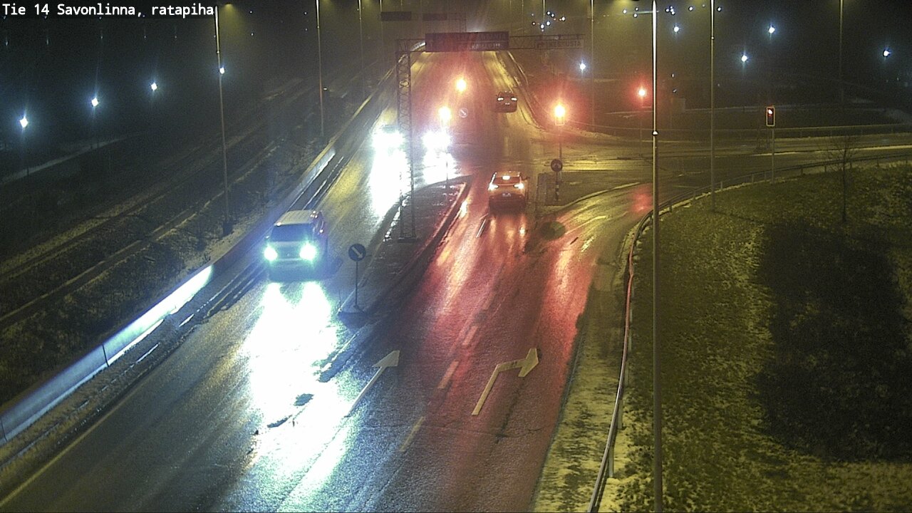 Weather Camera Image Väg 14 Nyslott, Ratapiha, Savonlinna, Etelä-Savo