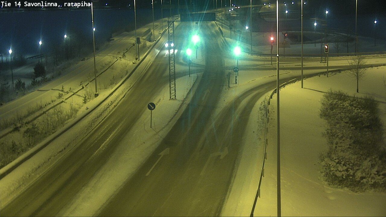 Weather Camera Image Väg 14 Nyslott, Ratapiha, Savonlinna, Etelä-Savo