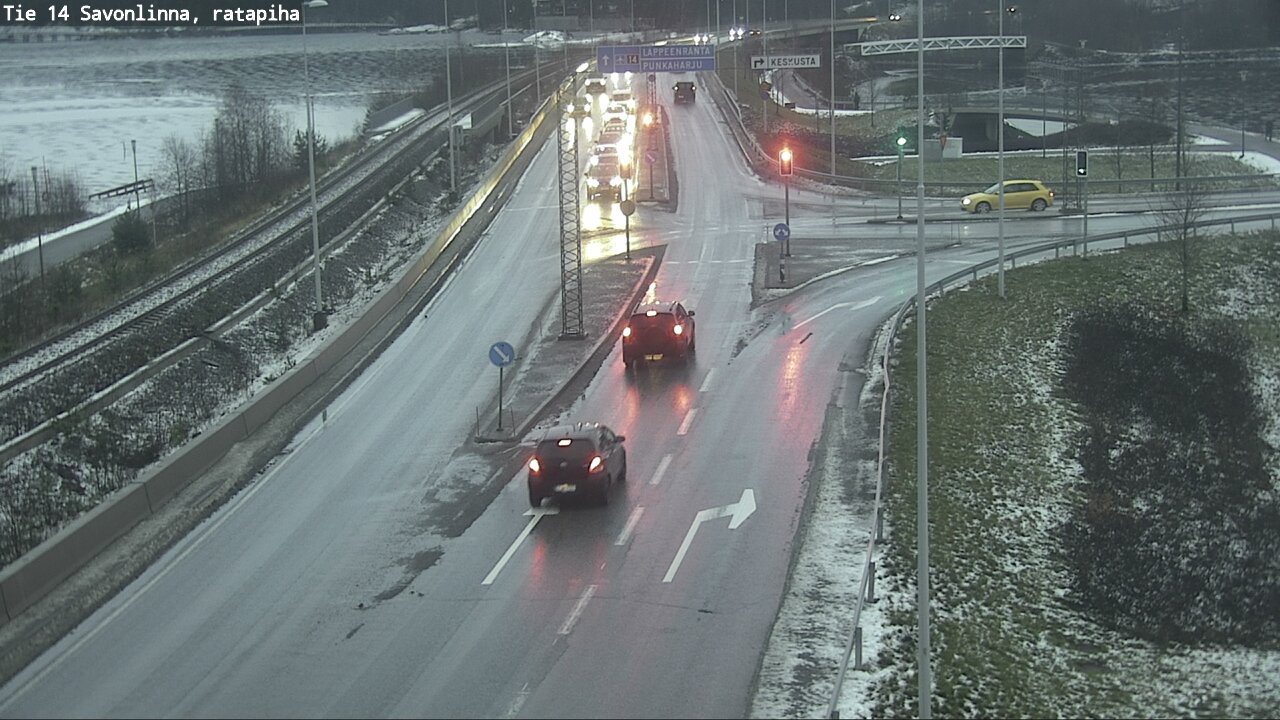 Weather Camera Image Väg 14 Nyslott, Ratapiha, Savonlinna, Etelä-Savo
