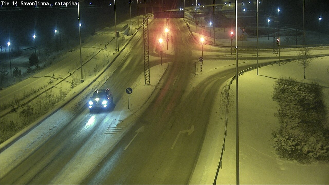 Weather Camera Image Väg 14 Nyslott, Ratapiha, Savonlinna, Etelä-Savo