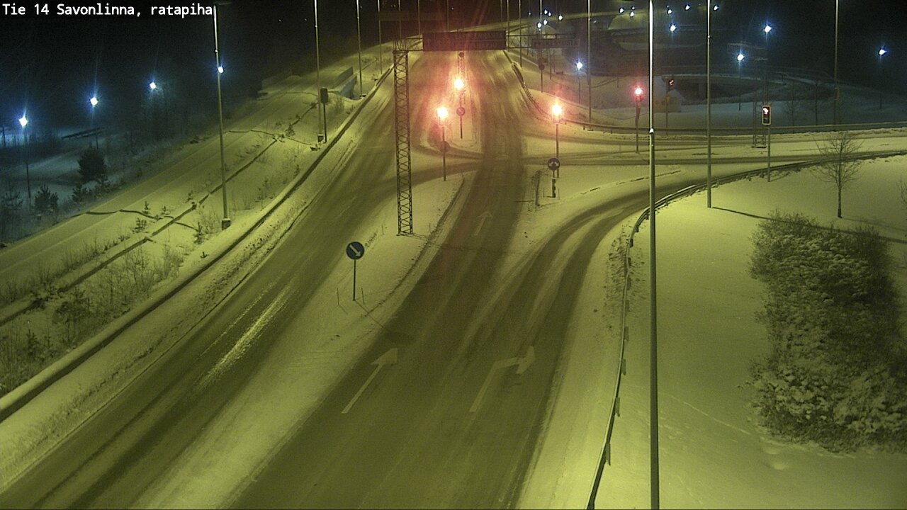 Weather Camera Image Väg 14 Nyslott, Ratapiha, Savonlinna, Etelä-Savo