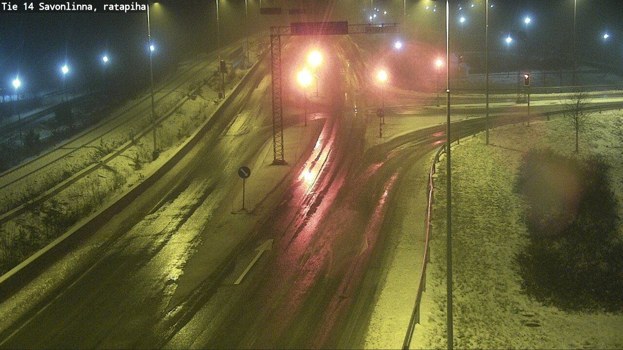 Weather Camera Image Väg 14 Nyslott, Ratapiha, Savonlinna, Etelä-Savo
