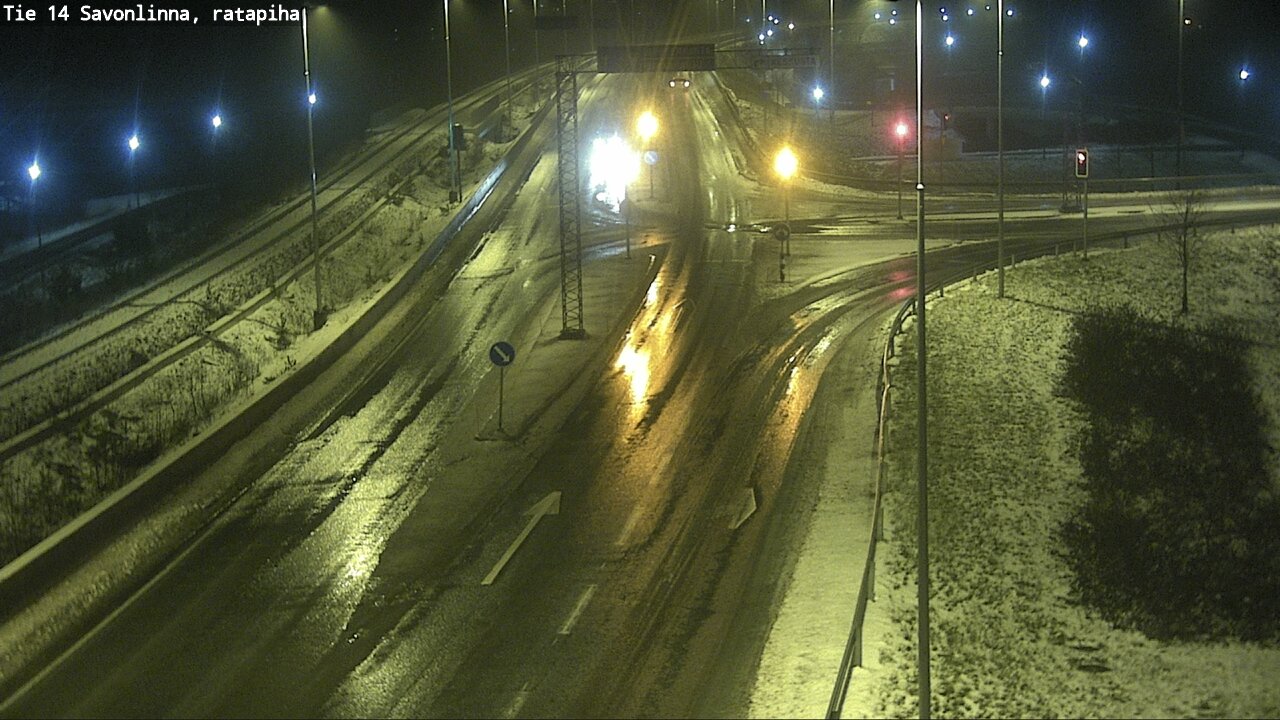 Weather Camera Image Väg 14 Nyslott, Ratapiha, Savonlinna, Etelä-Savo