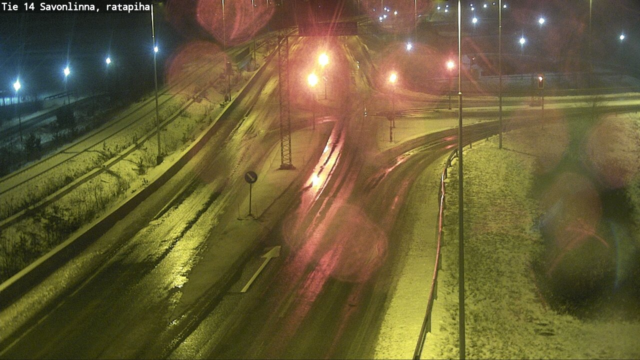 Weather Camera Image Väg 14 Nyslott, Ratapiha, Savonlinna, Etelä-Savo