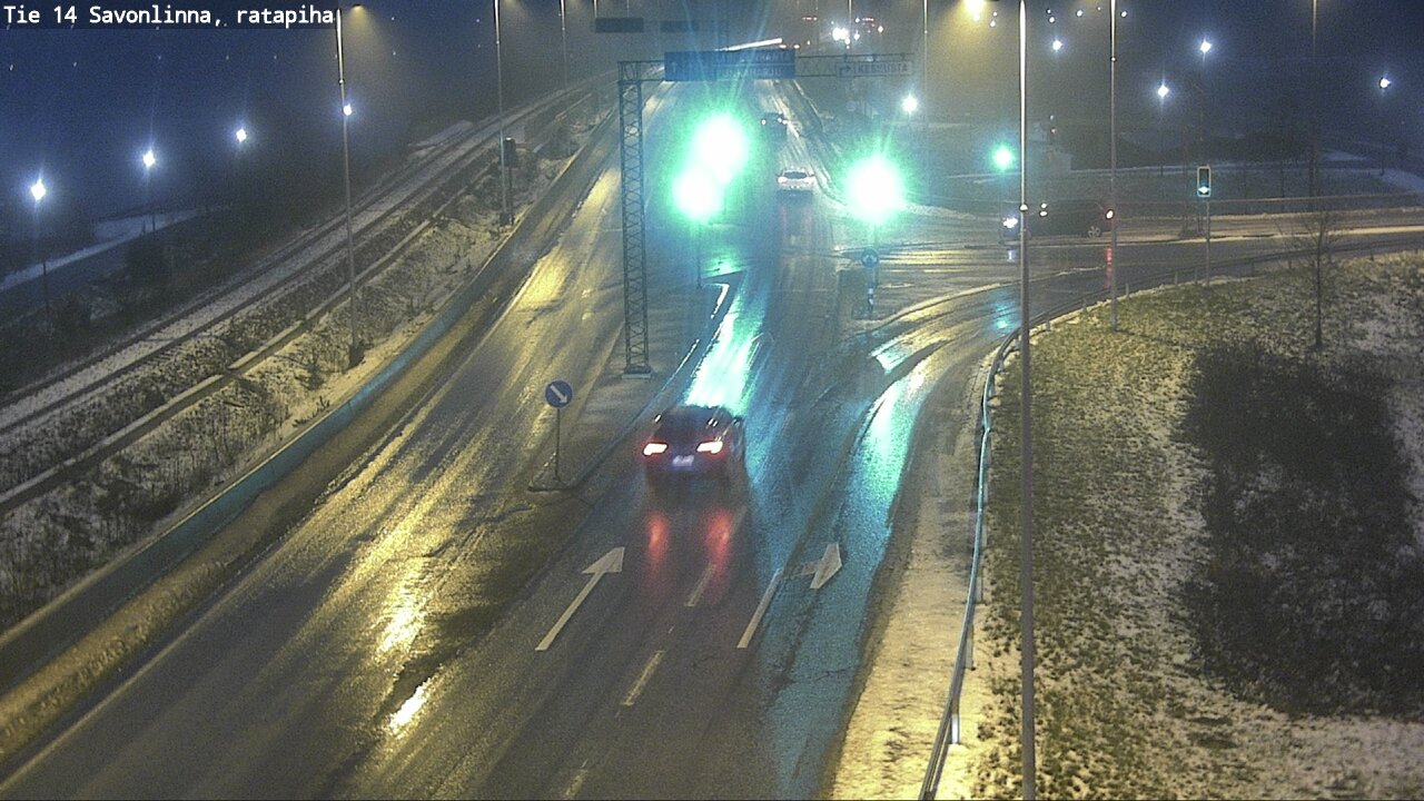 Weather Camera Image Väg 14 Nyslott, Ratapiha, Savonlinna, Etelä-Savo