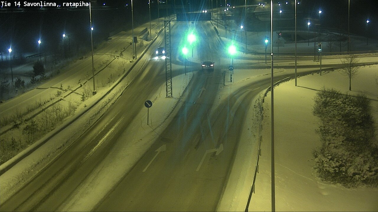 Weather Camera Image Väg 14 Nyslott, Ratapiha, Savonlinna, Etelä-Savo