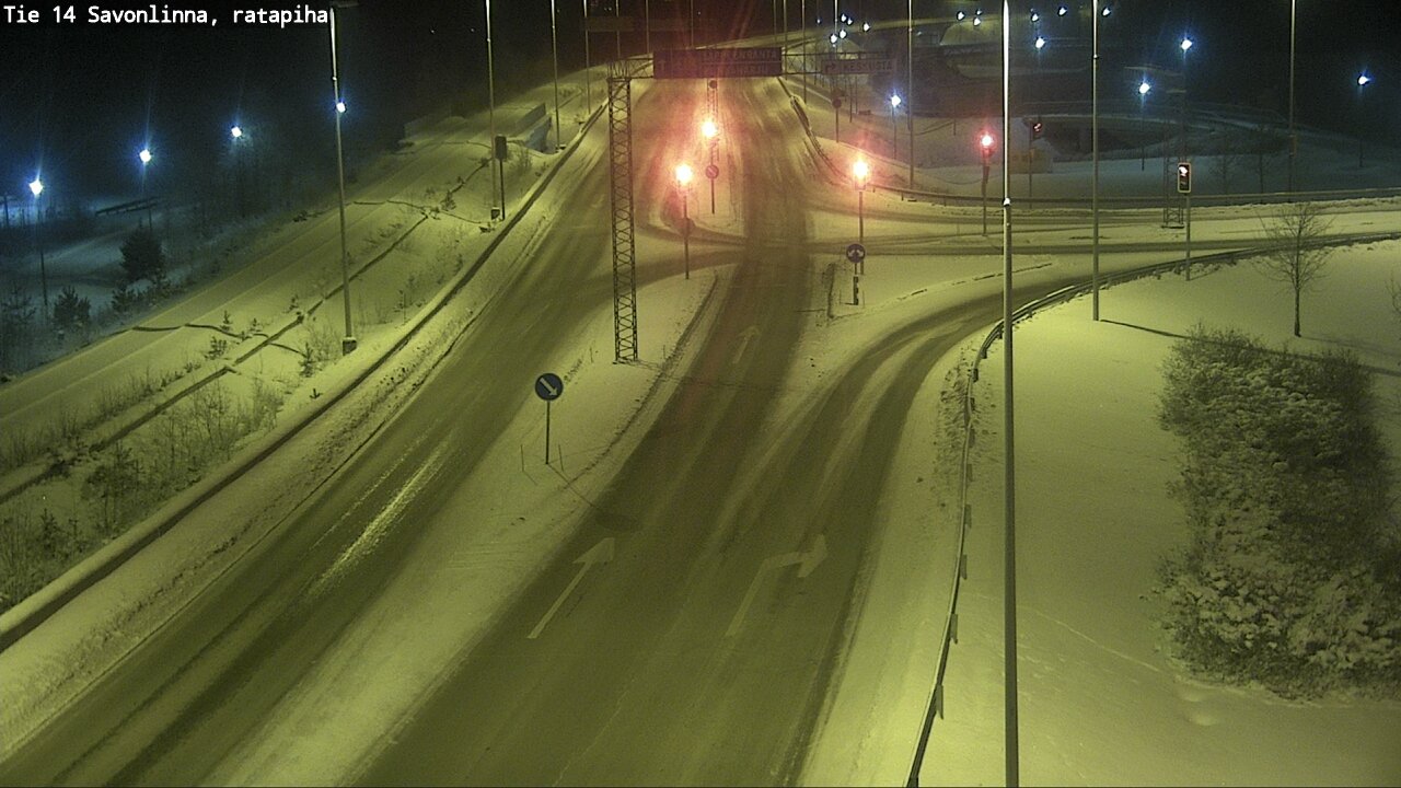 Weather Camera Image Väg 14 Nyslott, Ratapiha, Savonlinna, Etelä-Savo