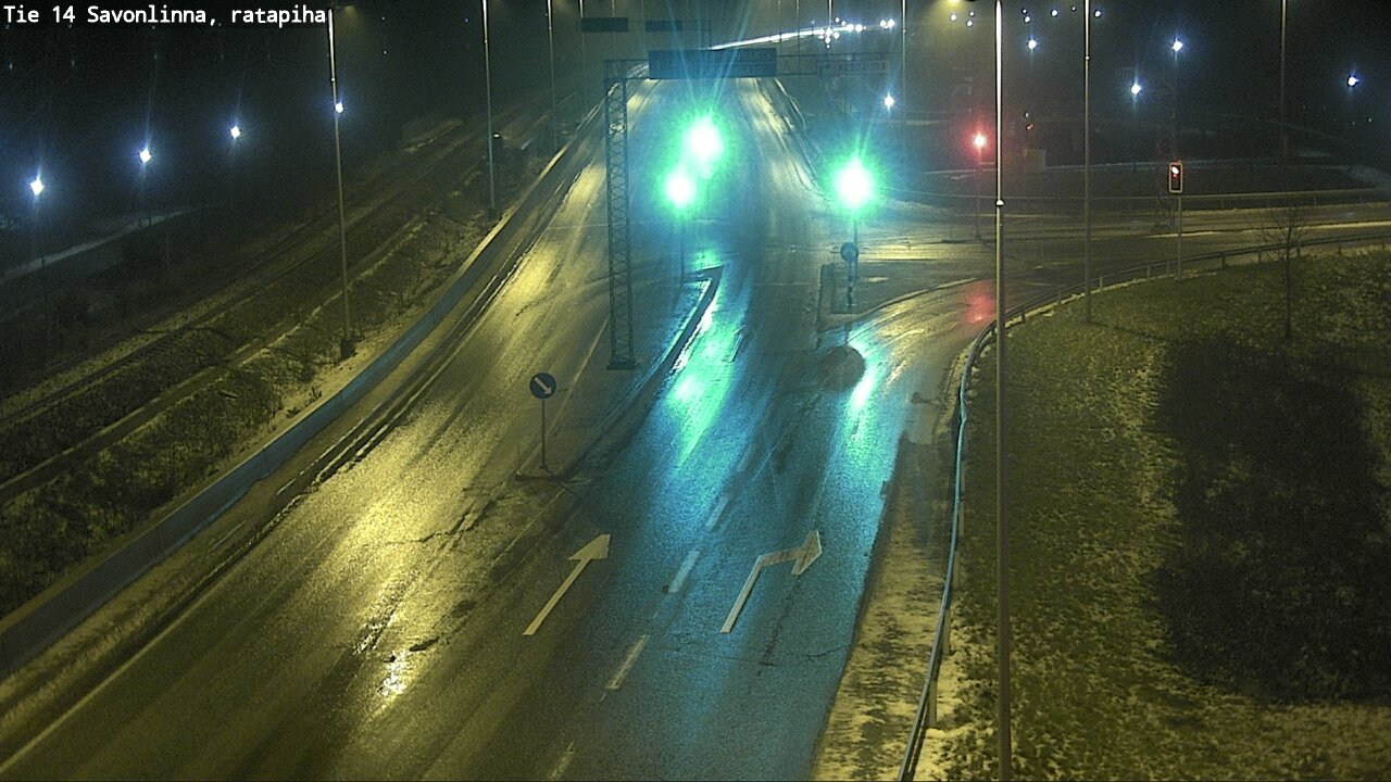 Weather Camera Image Väg 14 Nyslott, Ratapiha, Savonlinna, Etelä-Savo