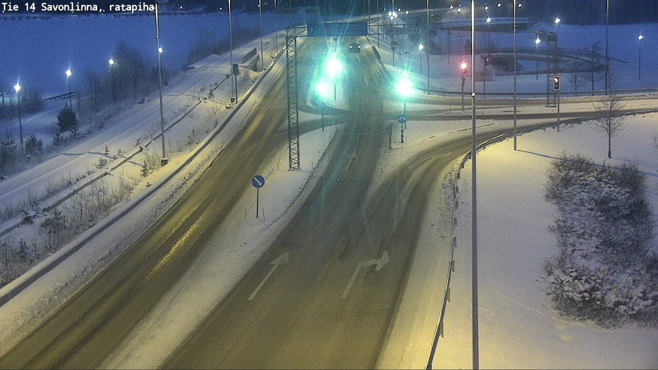 Weather Camera Image Väg 14 Nyslott, Ratapiha, Savonlinna, Etelä-Savo