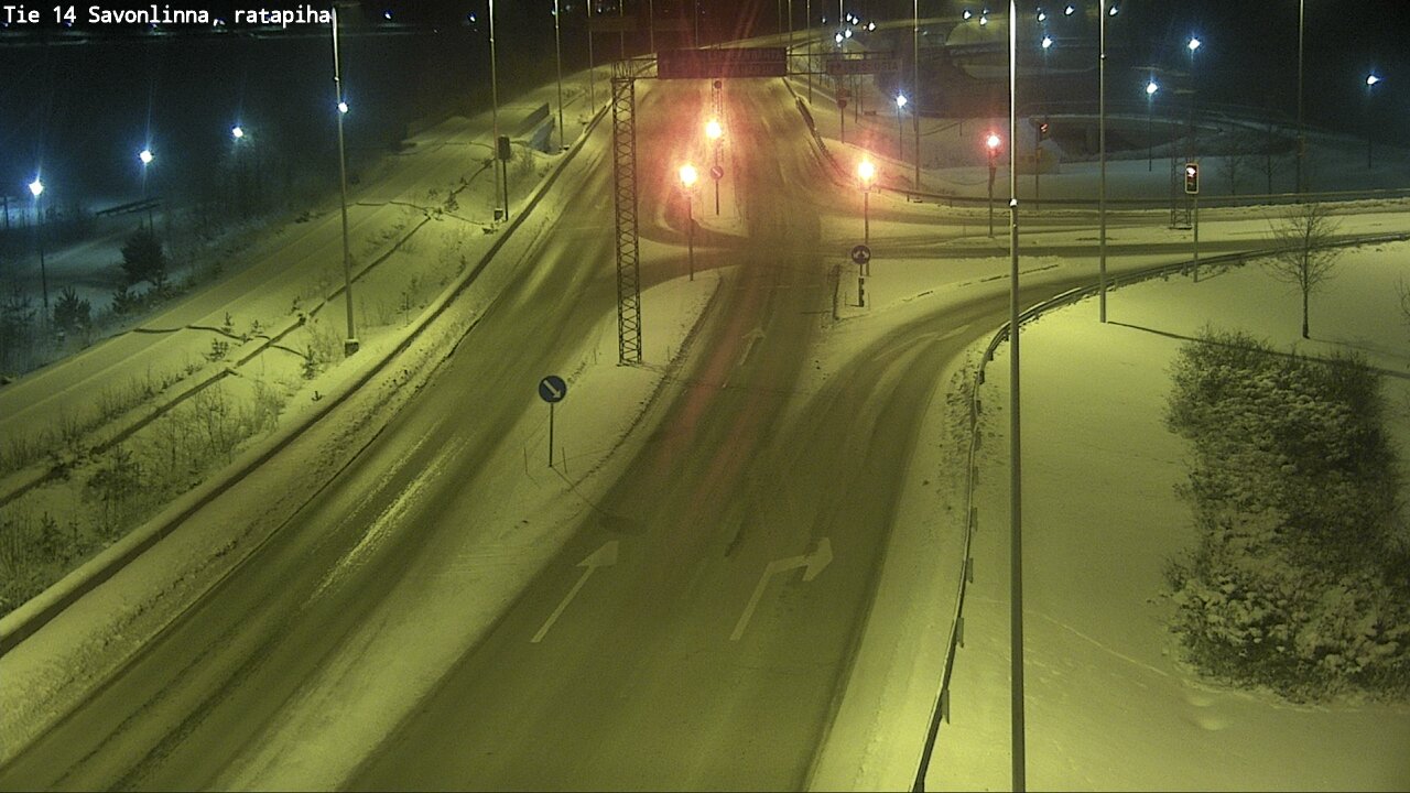 Weather Camera Image Väg 14 Nyslott, Ratapiha, Savonlinna, Etelä-Savo