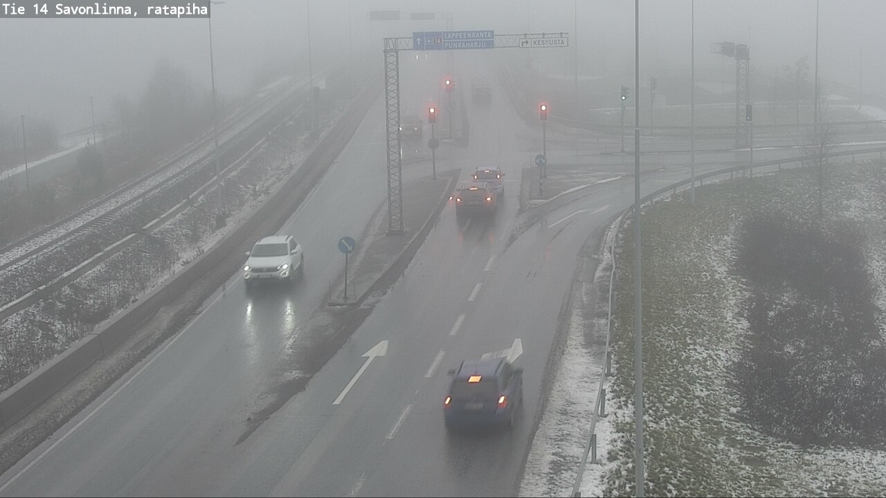 Weather Camera Image Väg 14 Nyslott, Ratapiha, Savonlinna, Etelä-Savo