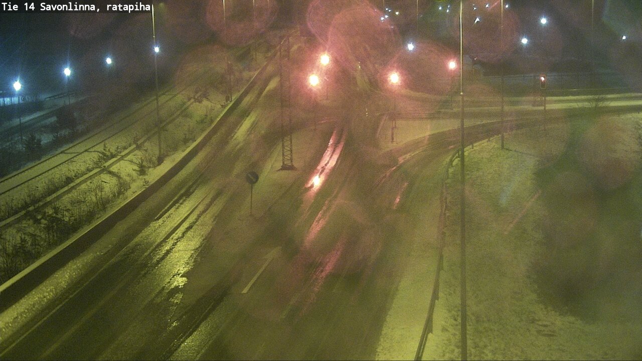Weather Camera Image Väg 14 Nyslott, Ratapiha, Savonlinna, Etelä-Savo