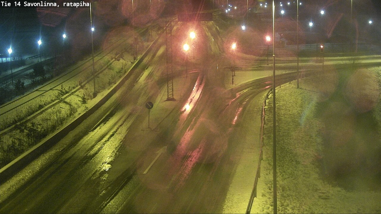 Weather Camera Image Väg 14 Nyslott, Ratapiha, Savonlinna, Etelä-Savo