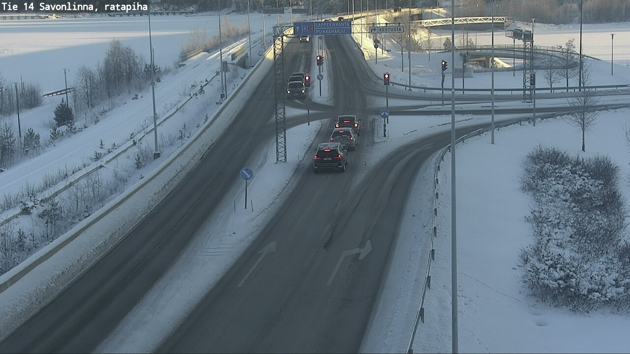 Weather Camera Image Väg 14 Nyslott, Ratapiha, Savonlinna, Etelä-Savo