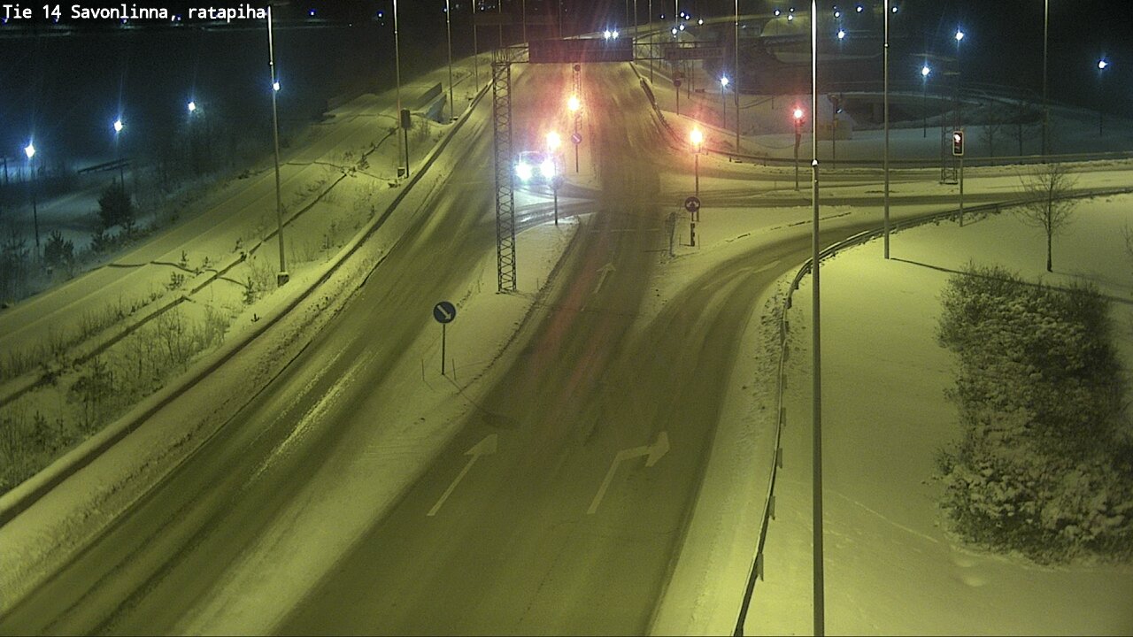 Weather Camera Image Väg 14 Nyslott, Ratapiha, Savonlinna, Etelä-Savo