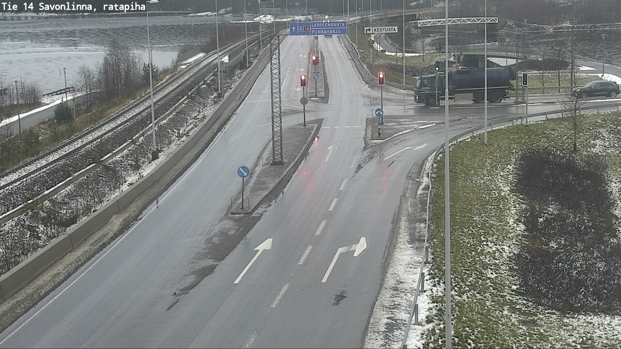 Weather Camera Image Väg 14 Nyslott, Ratapiha, Savonlinna, Etelä-Savo