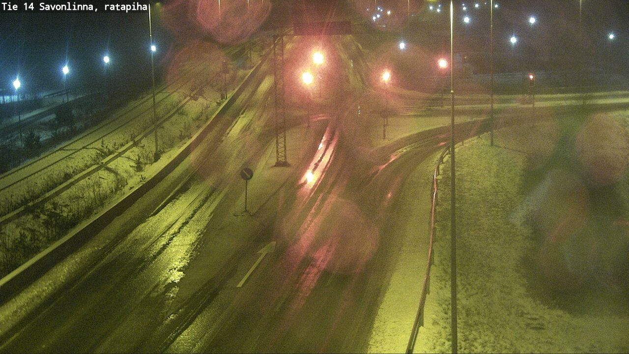 Weather Camera Image Väg 14 Nyslott, Ratapiha, Savonlinna, Etelä-Savo