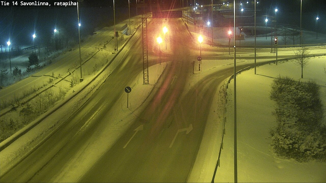Weather Camera Image Väg 14 Nyslott, Ratapiha, Savonlinna, Etelä-Savo