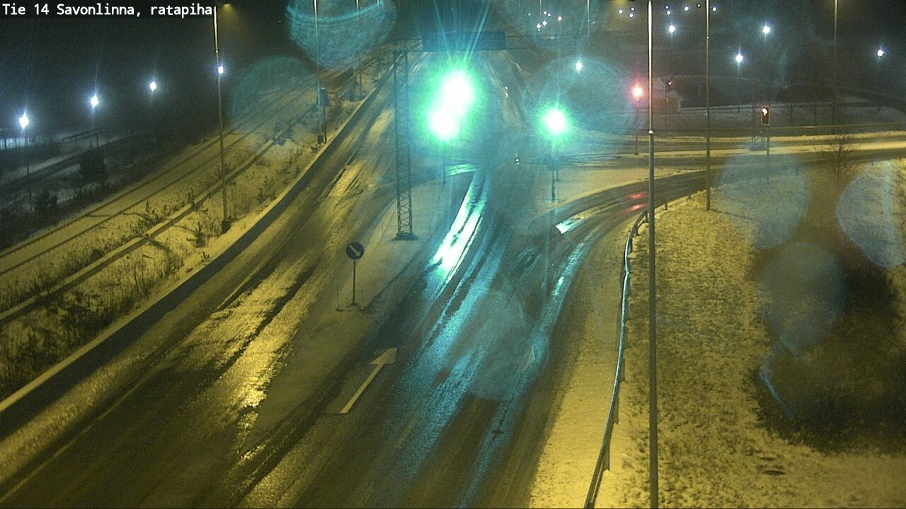 Weather Camera Image Väg 14 Nyslott, Ratapiha, Savonlinna, Etelä-Savo