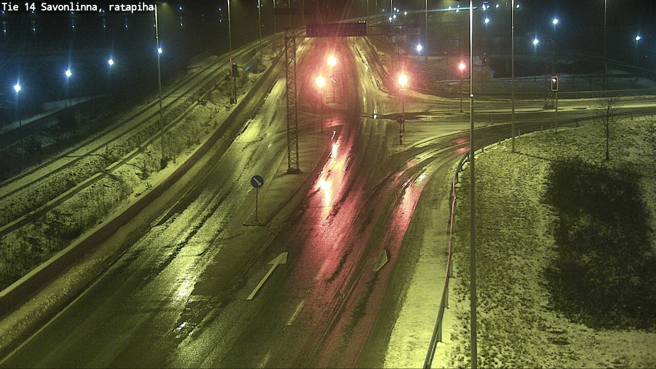 Weather Camera Image Väg 14 Nyslott, Ratapiha, Savonlinna, Etelä-Savo