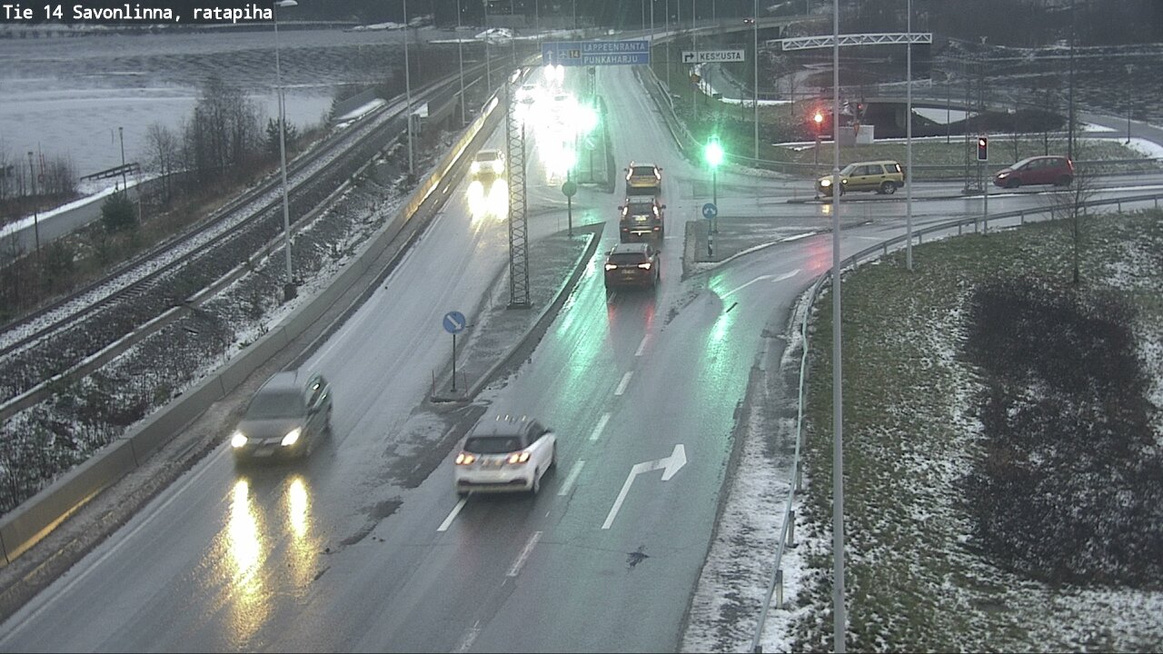 Weather Camera Image Väg 14 Nyslott, Ratapiha, Savonlinna, Etelä-Savo