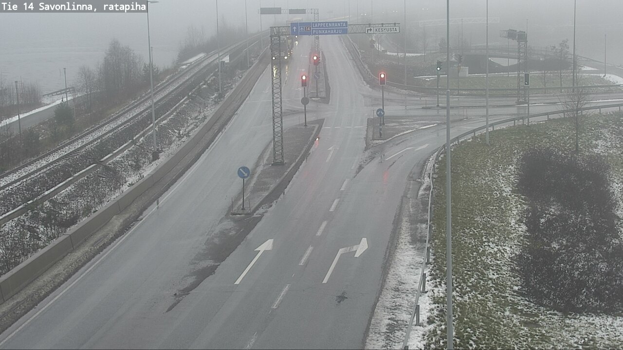 Weather Camera Image Väg 14 Nyslott, Ratapiha, Savonlinna, Etelä-Savo