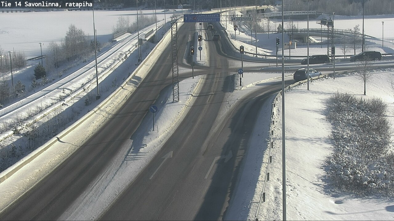 Weather Camera Image Väg 14 Nyslott, Ratapiha, Savonlinna, Etelä-Savo