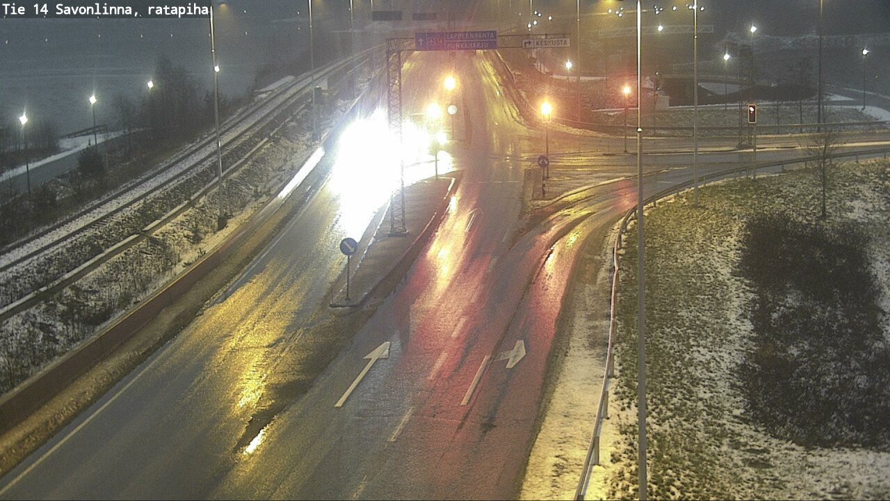 Weather Camera Image Väg 14 Nyslott, Ratapiha, Savonlinna, Etelä-Savo