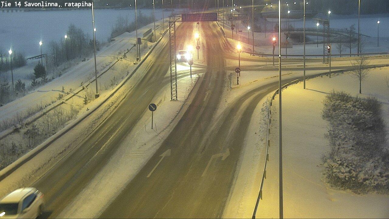 Weather Camera Image Väg 14 Nyslott, Ratapiha, Savonlinna, Etelä-Savo