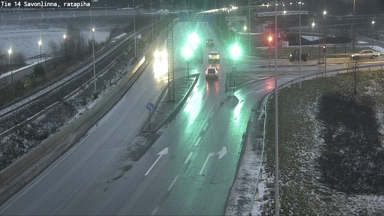 Weather Camera Image Väg 14 Nyslott, Ratapiha, Savonlinna, Etelä-Savo
