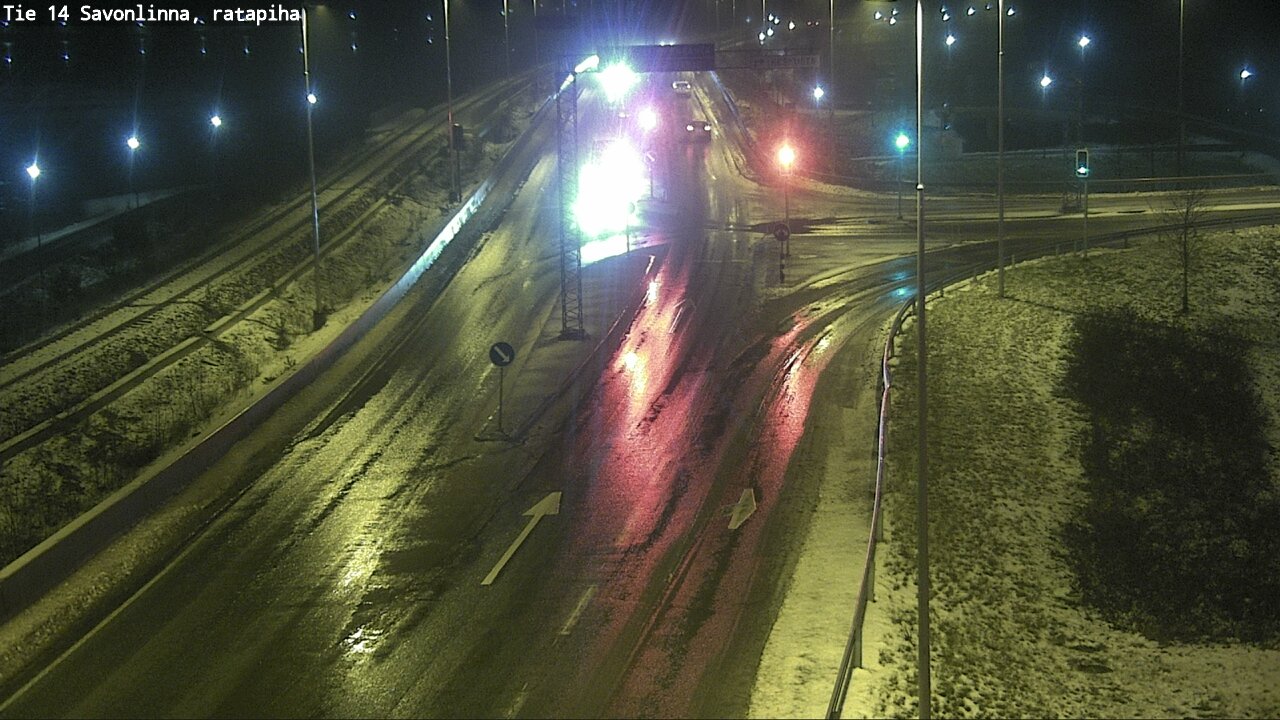 Weather Camera Image Väg 14 Nyslott, Ratapiha, Savonlinna, Etelä-Savo