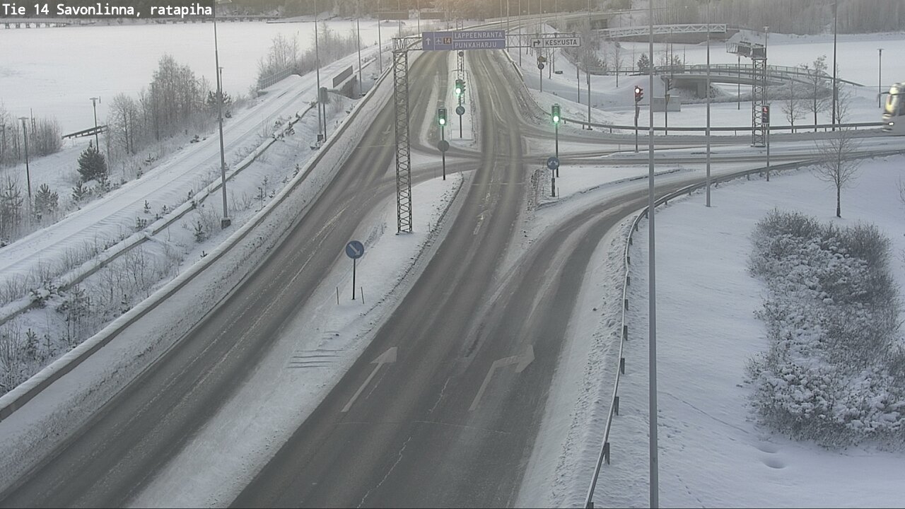 Weather Camera Image Väg 14 Nyslott, Ratapiha, Savonlinna, Etelä-Savo