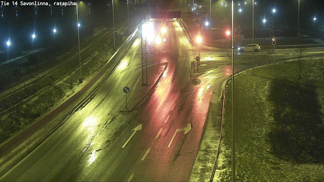 Weather Camera Image Väg 14 Nyslott, Ratapiha, Savonlinna, Etelä-Savo