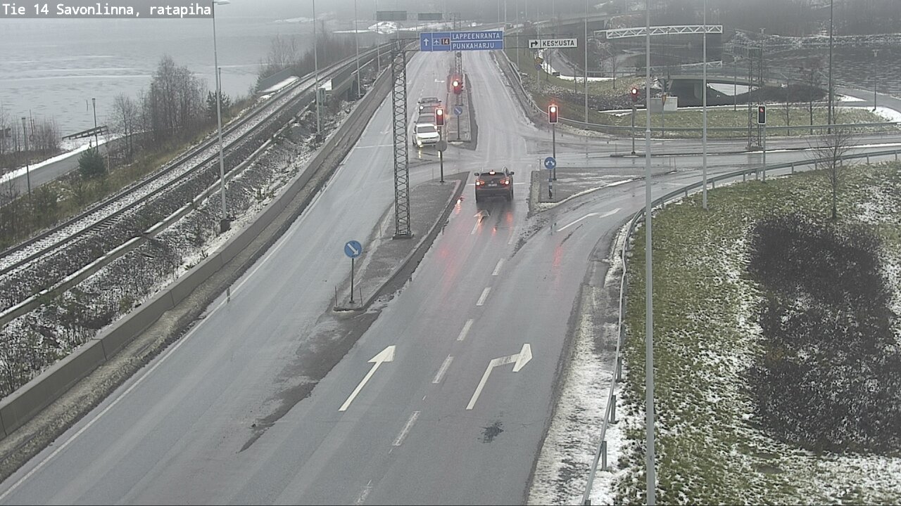Weather Camera Image Väg 14 Nyslott, Ratapiha, Savonlinna, Etelä-Savo