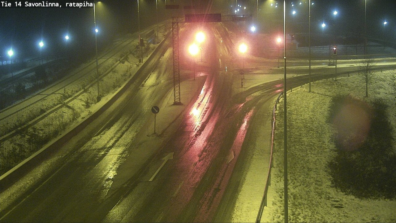 Weather Camera Image Väg 14 Nyslott, Ratapiha, Savonlinna, Etelä-Savo