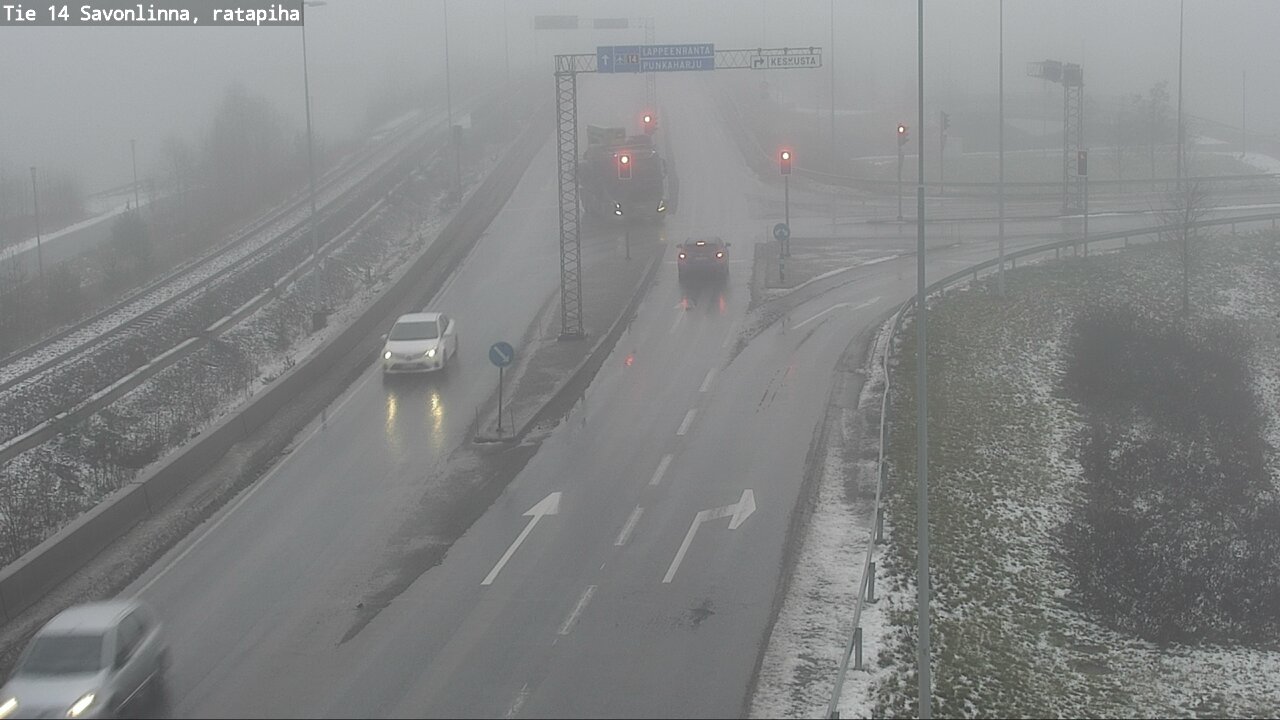 Weather Camera Image Väg 14 Nyslott, Ratapiha, Savonlinna, Etelä-Savo