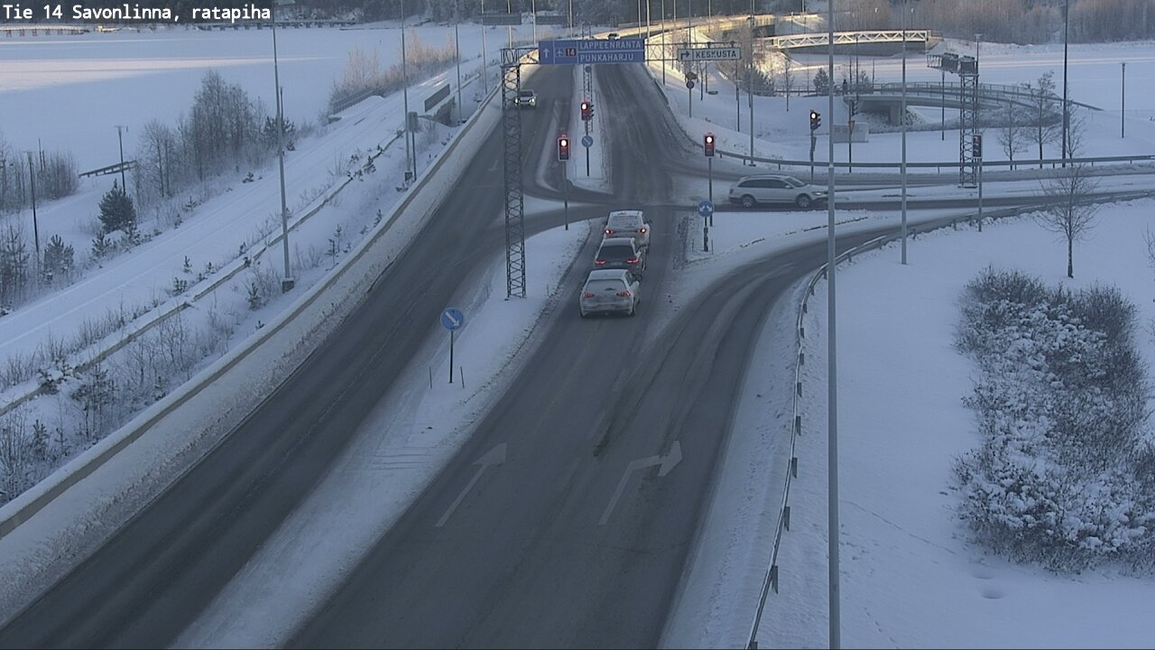 Weather Camera Image Väg 14 Nyslott, Ratapiha, Savonlinna, Etelä-Savo