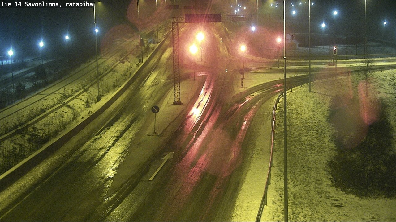 Weather Camera Image Väg 14 Nyslott, Ratapiha, Savonlinna, Etelä-Savo